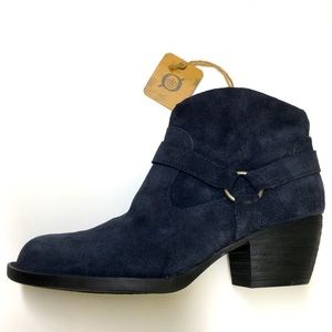 Born Womens Carmel Harness Leather Round Toe Ankle